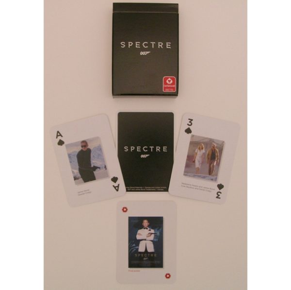 JAMES BOND SPECTRE PLAYING CARDS, CDU OF 12, please note tuck cases slightly scuffed